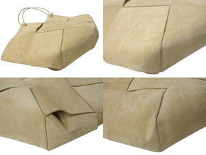 BOTTEGAVENETA ボッテガヴェネタ ハンドバッグ ショルダーバッグ 2way イントレチャート ナッパレザー ケーンシュガー 美品 中古 4b002999