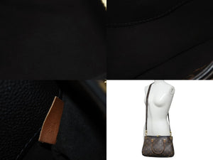 LOUIS VUITTON ルイヴィトン パラスMM ハンドバッグ M41064 モノグラムキャンバス ブラウン ゴールド金具 美品 中古 4b003001