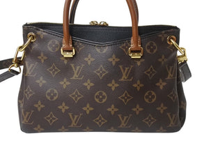 LOUIS VUITTON ルイヴィトン パラスMM ハンドバッグ M41064 モノグラムキャンバス ブラウン ゴールド金具 美品 中古 4b003001