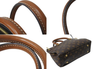 LOUIS VUITTON ルイヴィトン パラスMM ハンドバッグ M41064 モノグラムキャンバス ブラウン ゴールド金具 美品 中古 4b003001