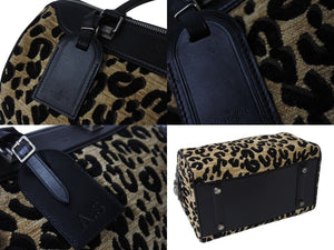 LOUIS VUITTON ルイヴィトン ハンドバッグ スピーディー30 M97396 2012年限定品 レザー ジャガード レオパード ベージュ 美品 中古 4b003006