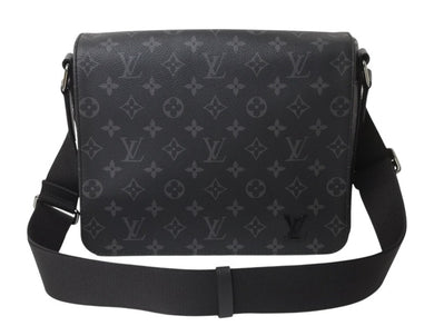 新品未使用 LOUIS VUITTON ルイヴィトン ディストリクトPM ショルダーバッグ M46255 モノグラムエクリプスキャンバス 中古 4b003009