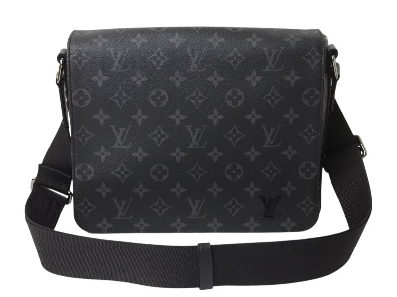 新品未使用 LOUIS VUITTON ルイヴィトン ディストリクトPM ショルダーバッグ M46255 モノグラムエクリプスキャンバス 中古 4b003009