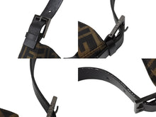 Load image into Gallery viewer, FENDI フェンディ マンマバケット ホーボー ワンショルダーバッグ 8BR036 ズッカ柄 キャンバス レザー ブラウン 美品 中古 4b003022
