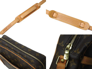 LOUIS VUITTON ルイヴィトン モノグラム トロカデロ27 ショルダーバッグ M51274 PVC ヌメ革 ブラウン ゴールド金具 美品 中古 4b003024