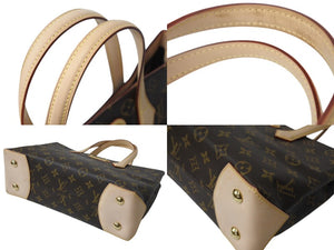 新品同様 LOUIS VUITTON ルイヴィトン ウィルシャー PM ハンドバッグ モノグラム M40595 ブラウン ゴールド金具 中古 4b003025