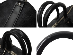 極美品 LOUISVUITTON ルイヴィトン キーポルバンドリエール45 ボストンバッグ N41418 ダミエグラフィット ブラック 中古 4b003027