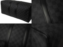 Load image into Gallery viewer, 極美品 LOUISVUITTON ルイヴィトン キーポルバンドリエール45 ボストンバッグ N41418 ダミエグラフィット ブラック 中古 4b003027