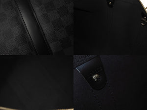 極美品 LOUISVUITTON ルイヴィトン キーポルバンドリエール45 ボストンバッグ N41418 ダミエグラフィット ブラック 中古 4b003027