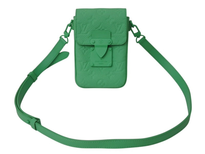 極美品 LOUIS VUITTON ルイヴィトン Sロック ヴェルティカル ウエアラブル ウォレット ショルダーバッグ M81525 ヴァージルアブロー 中古 4b003031
