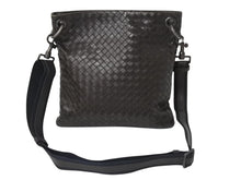 Load image into Gallery viewer, BOTTEGAVENETA ボッテガヴェネタ イントレチャート ショルダーバッグ ブラウン レザー 美品 中古 4b003034