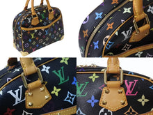 Load image into Gallery viewer, 極美品 LOUIS VUITTON ルイヴィトン ハンドバッグ トゥルーヴィル ブラック 村上隆 M92662 マルチカラー ゴールド金具 中古 4b003037