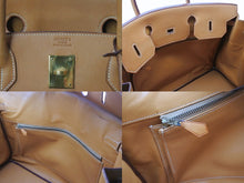 Load image into Gallery viewer, HERMES エルメス バーキン40 ナチュラル ヴァッシュ 40cm ○S刻印 ブロンズ金具 ハンドバッグ 美品 中古 4b003038