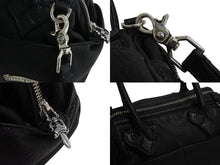 Load image into Gallery viewer, 極美品 CHROME HEARTS クロムハーツ MOCHITA ハンドバッグ ショルダーバッグ 2WAY フレアニー ダガージップ レザー シルバー925 中古 4b003165