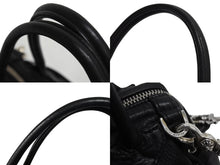 Load image into Gallery viewer, 極美品 CHROME HEARTS クロムハーツ MOCHITA ハンドバッグ ショルダーバッグ 2WAY フレアニー ダガージップ レザー シルバー925 中古 4b003165