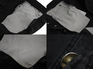 CHROME HEARTS クロムハーツ セメタリークロスパッチ デニムパンツ サイズ26 Levi's リーバイス レディース ブラック 20パッチ 美品 中古 4b003166 
