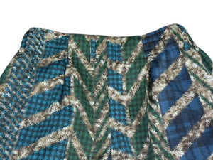 極美品 ISSEY MIYAKE イッセイミヤケ ワイドパンツ IM43FF005 サイズ1 総柄 プリント マルチカラー ポリエステル 14AW 中古 4b003175