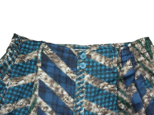 極美品 ISSEY MIYAKE イッセイミヤケ ワイドパンツ IM43FF005 サイズ1 総柄 プリント マルチカラー ポリエステル 14AW 中古 4b003175