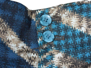極美品 ISSEY MIYAKE イッセイミヤケ ワイドパンツ IM43FF005 サイズ1 総柄 プリント マルチカラー ポリエステル 14AW 中古 4b003175