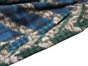極美品 ISSEY MIYAKE イッセイミヤケ ワイドパンツ IM43FF005 サイズ1 総柄 プリント マルチカラー ポリエステル 14AW 中古 4b003175