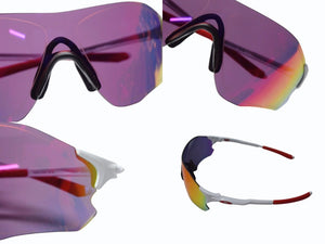 新品同様 OAKLEY オークリー EVZero Path イーブイゼロパス サングラス オーマター ホワイト レッド ワンサイズ 中古 4b003181