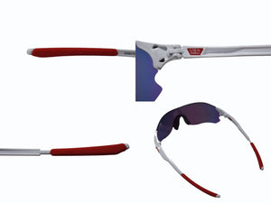新品同様 OAKLEY オークリー EVZero Path イーブイゼロパス サングラス オーマター ホワイト レッド ワンサイズ 中古 4b003181