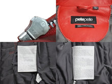 Load image into Gallery viewer, pellepelle ペレペレ SODA CLUB ソーダクラブ レザージャケット サイズ42 パッチ スタッズ ラインストーン レッド ブラック 美品 中古 4b003184