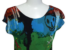 Load image into Gallery viewer, 極美品 ISSEY MIYAKE イッセイミヤケ ハイネックカットソー ノースリーブ MI33FK247 ブラック マルチカラー 中古 4b003190