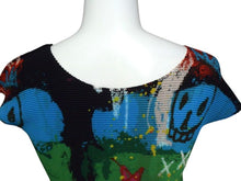 Load image into Gallery viewer, 極美品 ISSEY MIYAKE イッセイミヤケ ハイネックカットソー ノースリーブ MI33FK247 ブラック マルチカラー 中古 4b003190