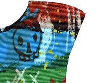 Load image into Gallery viewer, 極美品 ISSEY MIYAKE イッセイミヤケ ハイネックカットソー ノースリーブ MI33FK247 ブラック マルチカラー 中古 4b003190