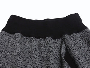 ISSEY MIYAKE イッセイミヤケ ニット スカート 80s L N 64707 日本製 ウール アクリル グレー ブラック サイズM 美品 中古 4b003191