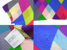 Load image into Gallery viewer, me ISSEY MIYAKE ミー イッセイミヤケ アーガイル柄 プリーツ ハイネック ワッフルブラウス MI71FK245 マルチカラー 良品 中古 4b003192