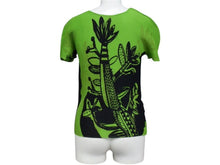 Load image into Gallery viewer, 極美品 ISSEY MIYAKE イッセイミヤケ ワッフルブラウス MI83FK146 フィリピン製 ポリエステル ブラック グリーン 中古 4b003193