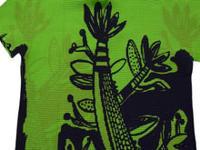 Load image into Gallery viewer, 極美品 ISSEY MIYAKE イッセイミヤケ ワッフルブラウス MI83FK146 フィリピン製 ポリエステル ブラック グリーン 中古 4b003193