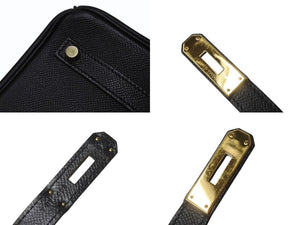 HERMES エルメス BIRKIN バーキン 30 ヴォーエプソン ブラック ゴールド金具 T刻印 2015年製 美品 中古 4b003197
