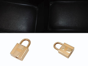 HERMES エルメス BIRKIN バーキン 30 ヴォーエプソン ブラック ゴールド金具 T刻印 2015年製 美品 中古 4b003197