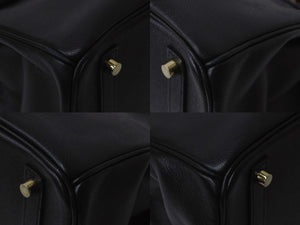 HERMES エルメス BIRKIN バーキン 30 ヴォーエプソン ブラック ゴールド金具 T刻印 2015年製 美品 中古 4b003197