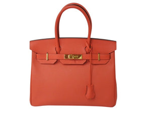 極美品 HERMES エルメス ハンドバッグ バーキン30 ピンク系 ヴォーエプソン ゴールド金具 T刻印 中古 4b003198