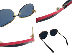 Christian Dior クリスチャンディオール サングラス アイウェア RMU KU サイズ63□16 135 ピンク レッド ブラック ゴールド 美品 中古 4b003202