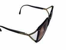 Load image into Gallery viewer, Christian Dior クリスチャンディオール サングラス アイウェア 2496A サイズ60□13 ブラック ゴールド ブラウン 美品 中古 4b003204