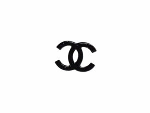 極美品 CHANEL シャネル ココマーク ピアス 重量約2.5g 07A刻印 レジン メタル シルバー ブラック ラメ 片耳用 中古 4b003210