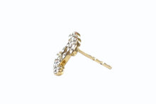 Load image into Gallery viewer, 極美品 CHANEL シャネル ココマーク ピアス 04A刻印 ラインストーン ゴールド クリア 両耳用 中古 4b003225