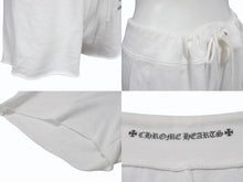 画像をギャラリービューアに読み込む, 極美品 CHROME HEARTS クロムハーツ スウェットパンツ ショートパンツ サイズS CHプラススクロールラベルロゴ レディース 中古 4b003229 