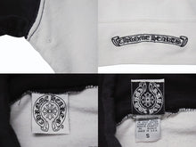 Load image into Gallery viewer, CHROME HEARTS クロムハーツ ラグランフーディー パーカー サイズS オールドモデル ホワイト ブラック 刺繍 レディース 美品 中古 4b003230