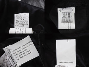 極美品 CHROME HEARTS クロムハーツ DAGGER ZIP OVERALLS CRSBLL レザーサロペット オーバーオール サイズS ダガージップ 中古 4b003231 