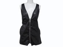画像をギャラリービューアに読み込む, 極美品 CHROME HEARTS クロムハーツ DAGGER ZIP OVERALLS CRSBLL レザーサロペット オーバーオール サイズS ダガージップ 中古 4b003231 