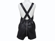 画像をギャラリービューアに読み込む, 極美品 CHROME HEARTS クロムハーツ DAGGER ZIP OVERALLS CRSBLL レザーサロペット オーバーオール サイズS ダガージップ 中古 4b003231 