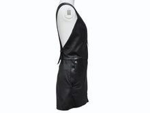 画像をギャラリービューアに読み込む, 極美品 CHROME HEARTS クロムハーツ DAGGER ZIP OVERALLS CRSBLL レザーサロペット オーバーオール サイズS ダガージップ 中古 4b003231 