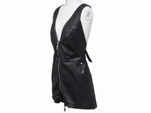 画像をギャラリービューアに読み込む, 極美品 CHROME HEARTS クロムハーツ DAGGER ZIP OVERALLS CRSBLL レザーサロペット オーバーオール サイズS ダガージップ 中古 4b003231 