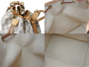 LOUIS VUITTON ルイヴィトン ダミエアズール ノエ ショルダーバッグ N42222 ワンショルダー ホワイト 美品 中古 4b003241